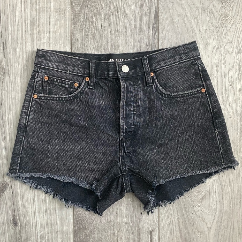 NWT Aritzia Denim Forum Ex Boyfriend Shorts